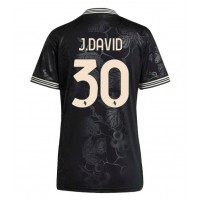 Stroje piłkarskie Juventus Jonathan David #30 Koszulka Trzeciej dla damskie 2025-26 Krótki Rękaw